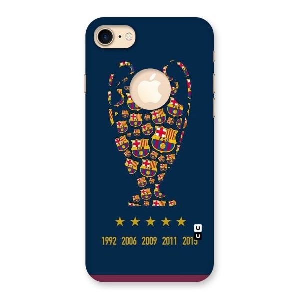 Trophy Team Back Case for iPhone 8 Logo Cut