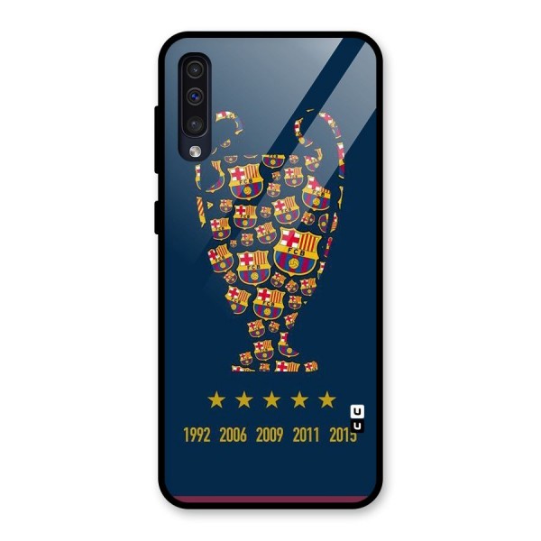 Trophy Team Glass Back Case for Galaxy A50s