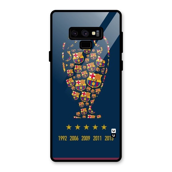 Trophy Team Glass Back Case for Galaxy Note 9