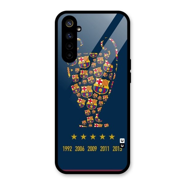 Trophy Team Glass Back Case for Realme 6