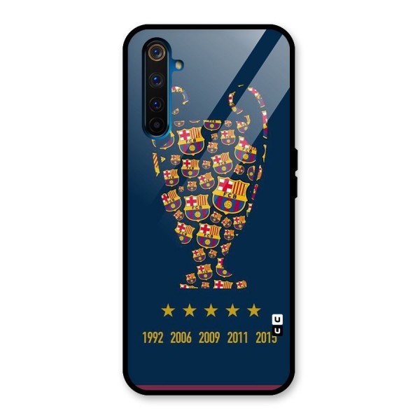 Trophy Team Glass Back Case for Realme 6 Pro