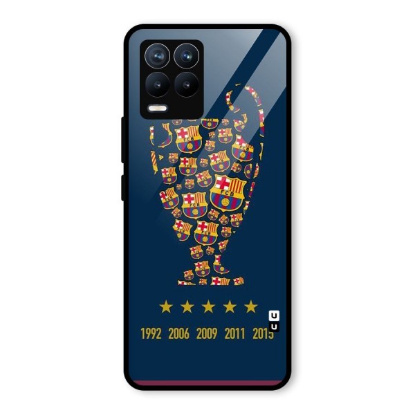 Trophy Team Glass Back Case for Realme 8 Pro