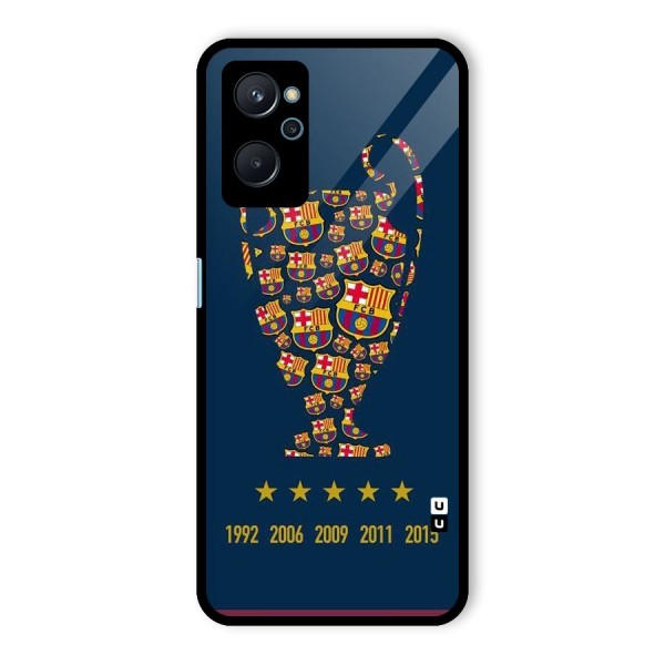 Trophy Team Glass Back Case for Realme 9i