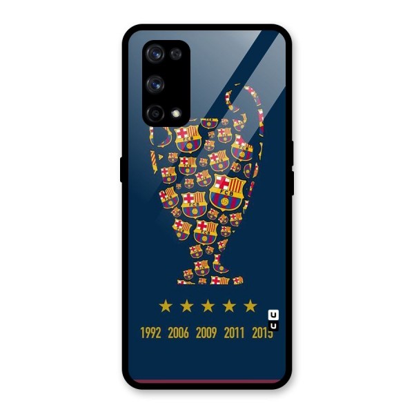 Trophy Team Glass Back Case for Realme X7 Pro