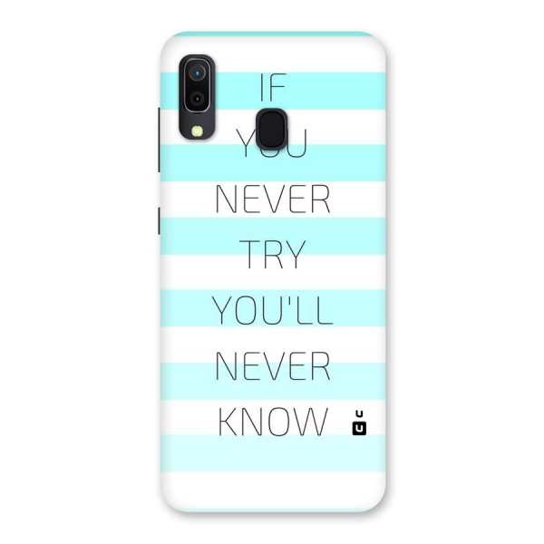 Try Know Back Case for Galaxy A20