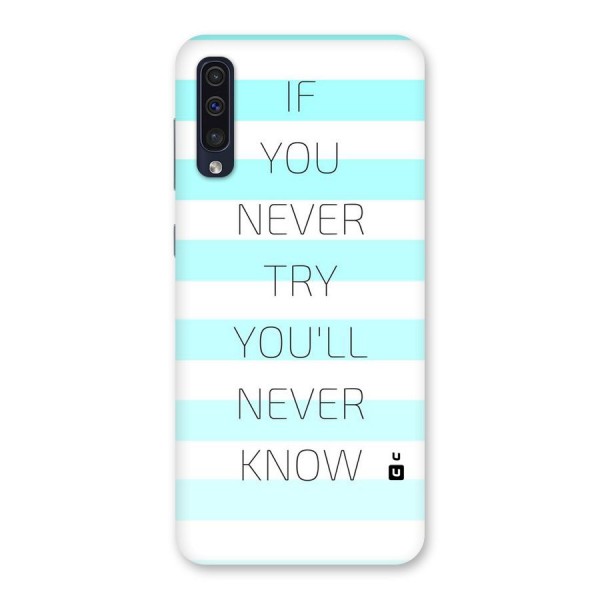 Try Know Back Case for Galaxy A50