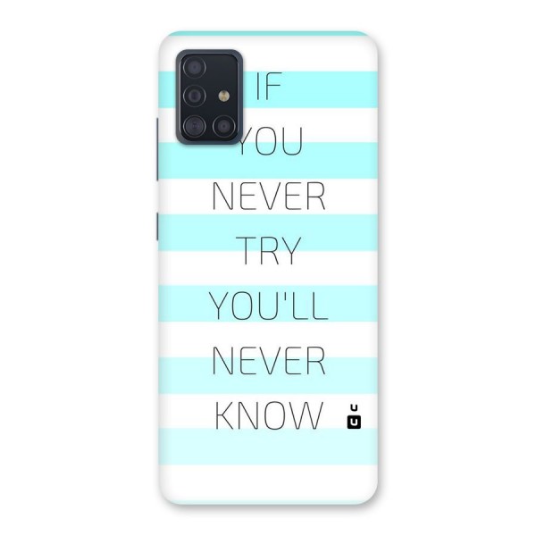 Try Know Back Case for Galaxy A51