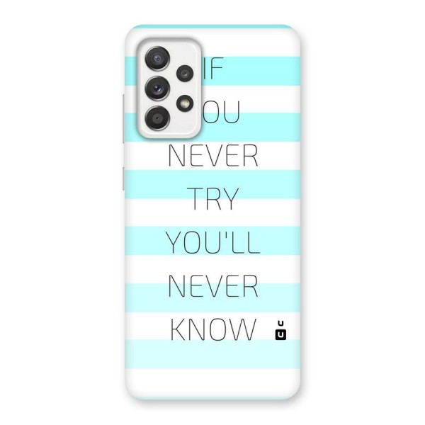 Try Know Back Case for Galaxy A52