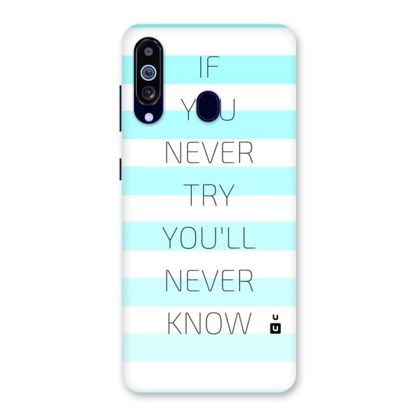 Try Know Back Case for Galaxy A60