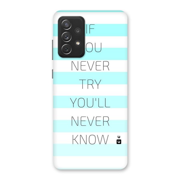 Try Know Back Case for Galaxy A72