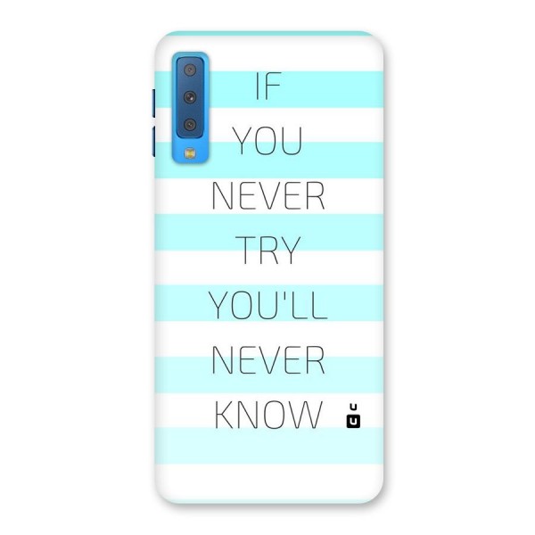 Try Know Back Case for Galaxy A7 (2018)