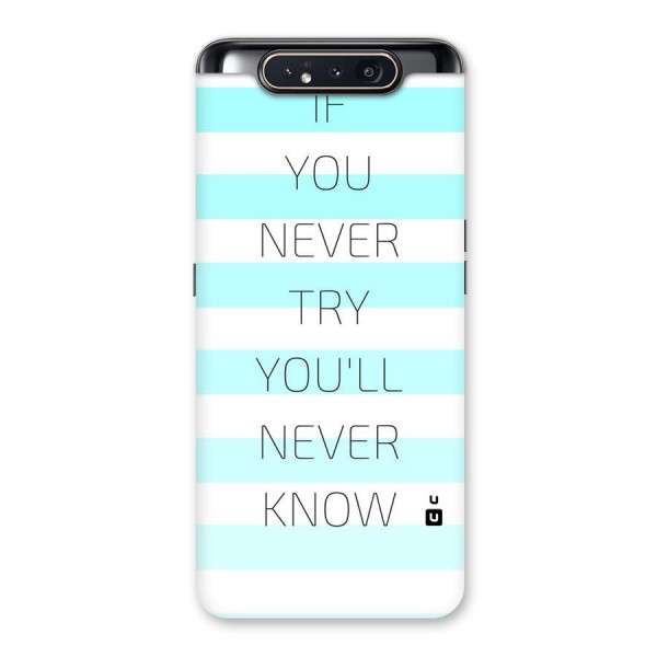 Try Know Back Case for Galaxy A80