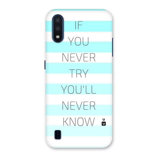 Try Know Back Case for Galaxy M01