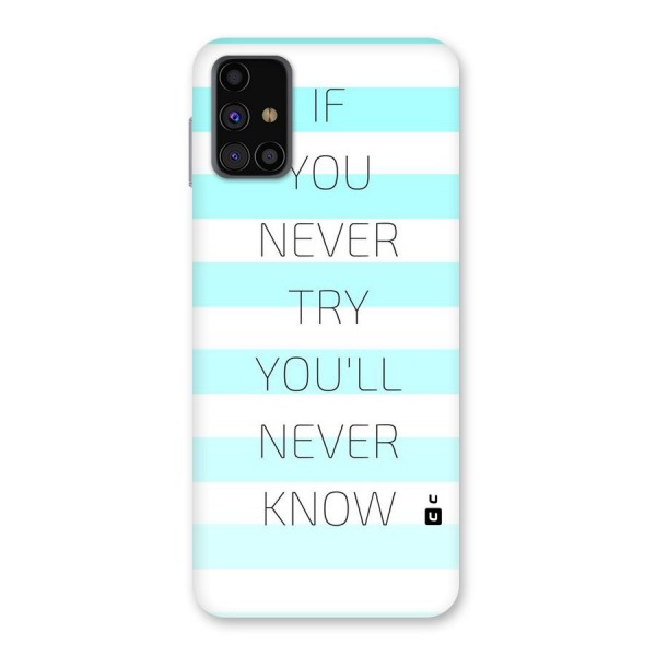 Try Know Back Case for Galaxy M31s