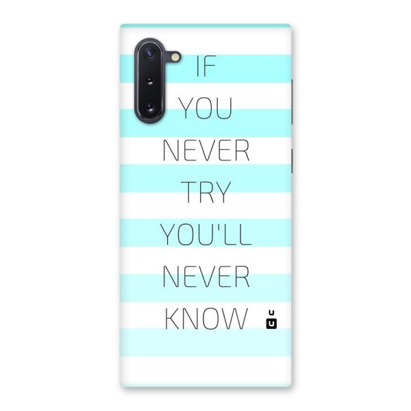 Try Know Back Case for Galaxy Note 10