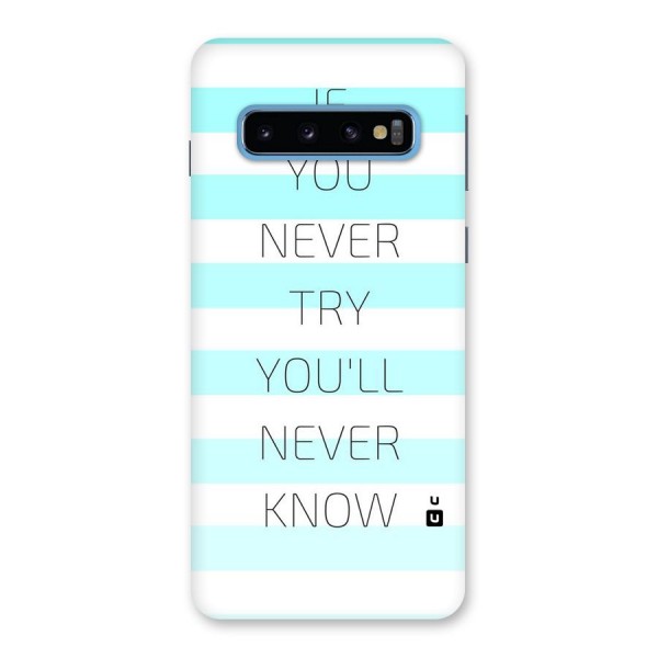 Try Know Back Case for Galaxy S10