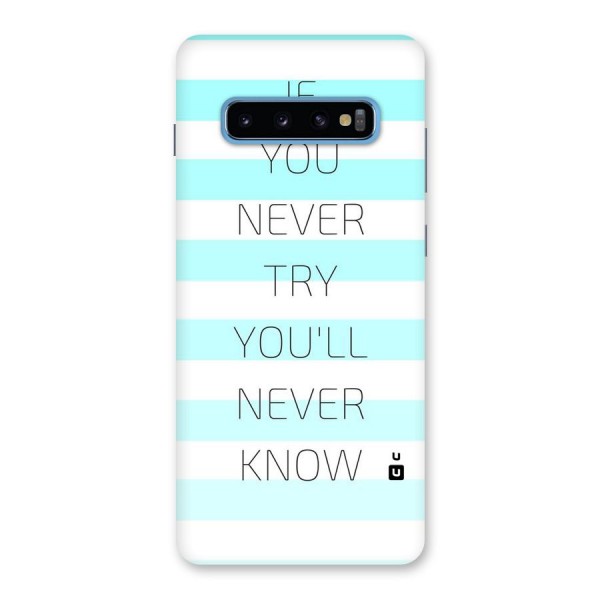 Try Know Back Case for Galaxy S10 Plus