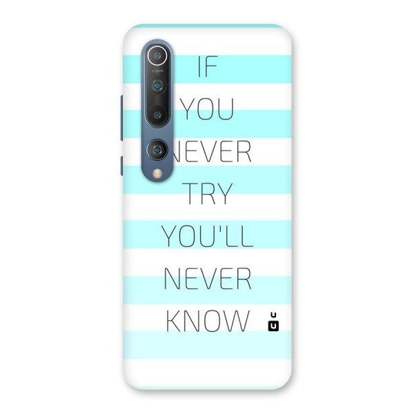 Try Know Back Case for Mi 10