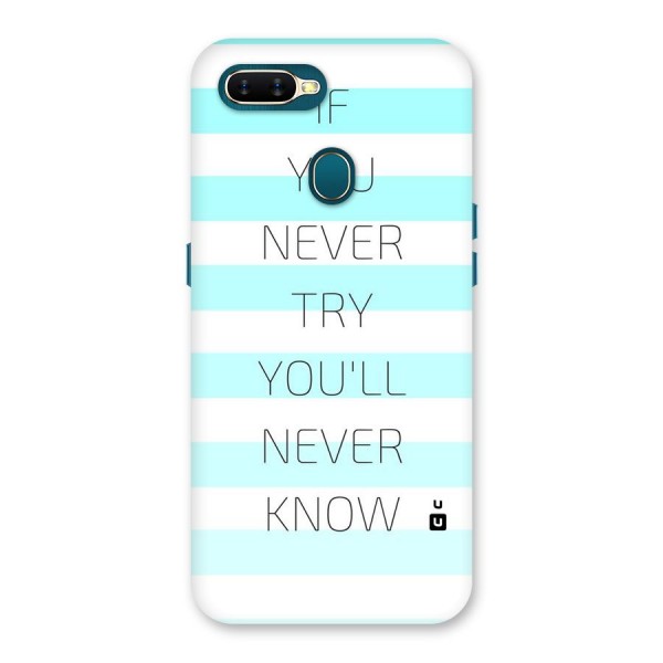 Try Know Back Case for Oppo A12