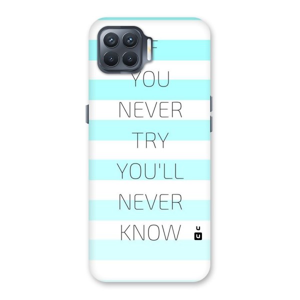 Try Know Back Case for Oppo F17 Pro