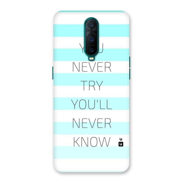 Try Know Back Case for Oppo R17 Pro