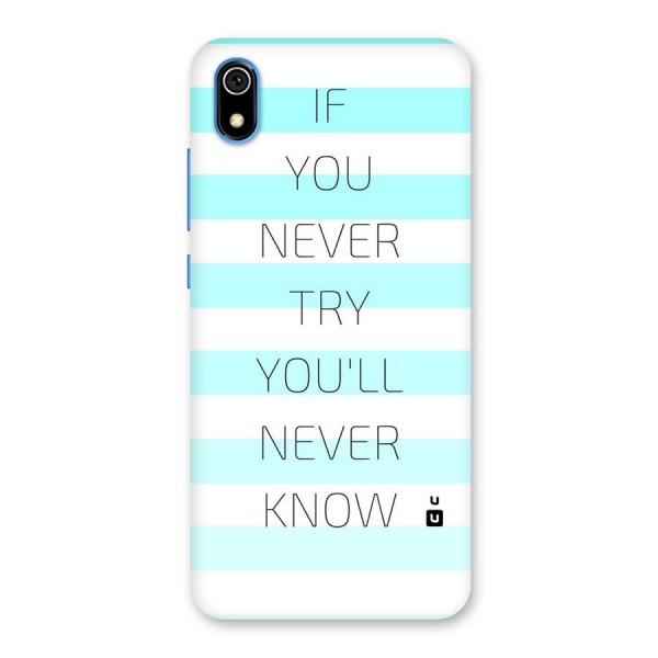 Try Know Back Case for Redmi 7A