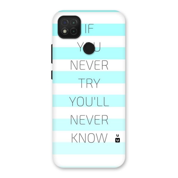 Try Know Back Case for Redmi 9C