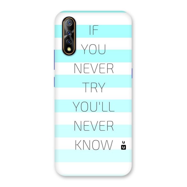 Try Know Back Case for Vivo S1