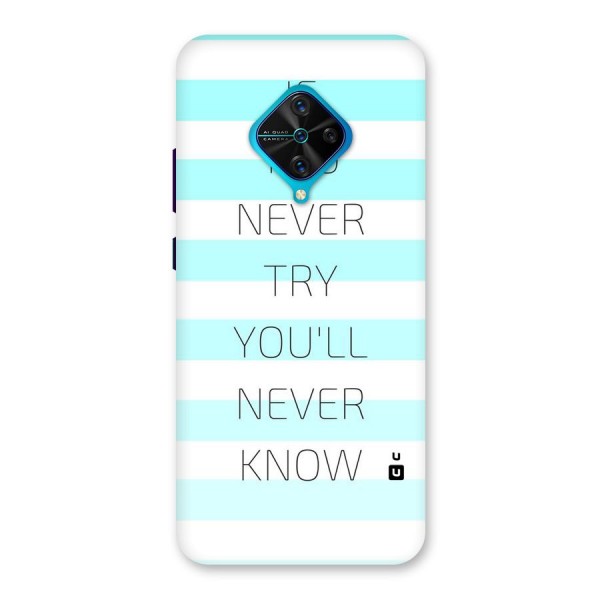 Try Know Back Case for Vivo S1 Pro