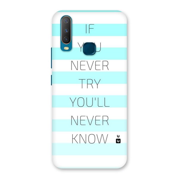 Try Know Back Case for Vivo U10