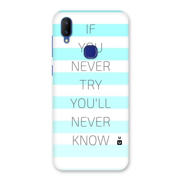 Try Know Back Case for Vivo V11