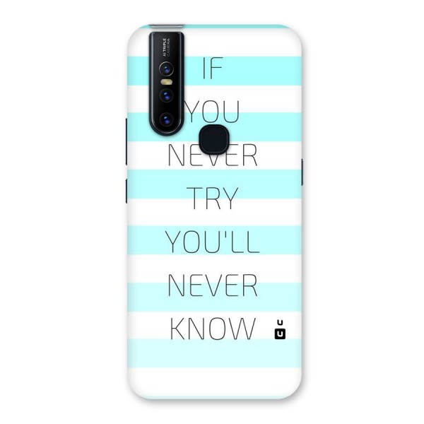 Try Know Back Case for Vivo V15