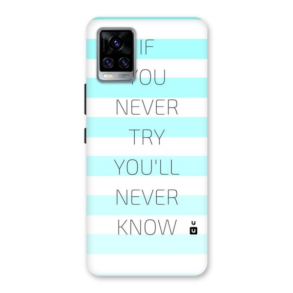 Try Know Back Case for Vivo V20 Pro