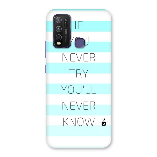 Try Know Back Case for Vivo Y30