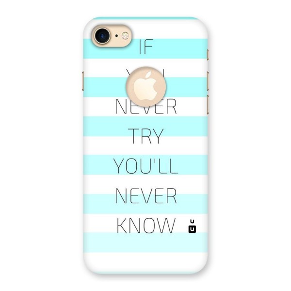 Try Know Back Case for iPhone 8 Logo Cut