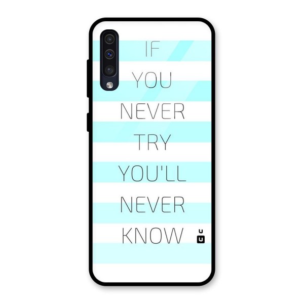 Try Know Glass Back Case for Galaxy A50s