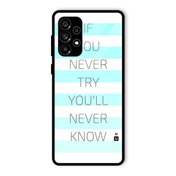 Try Know Glass Back Case for Galaxy A73 5G