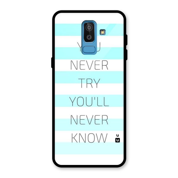 Try Know Glass Back Case for Galaxy J8