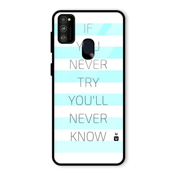 Try Know Glass Back Case for Galaxy M21