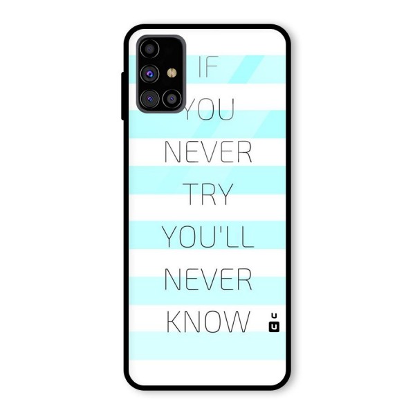 Try Know Glass Back Case for Galaxy M31s