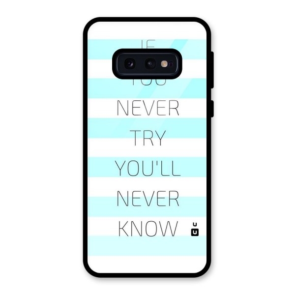 Try Know Glass Back Case for Galaxy S10e