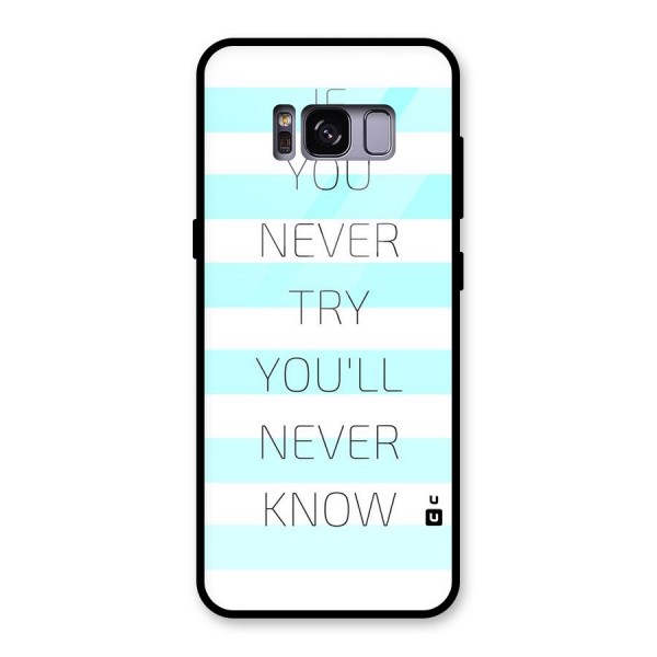 Try Know Glass Back Case for Galaxy S8