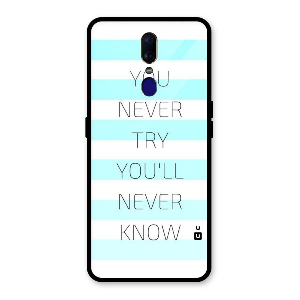 Try Know Glass Back Case for Oppo F11