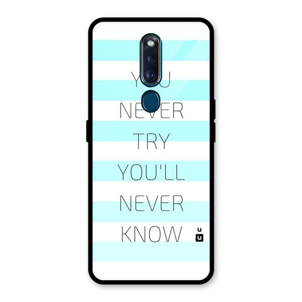 Try Know Glass Back Case for Oppo F11 Pro