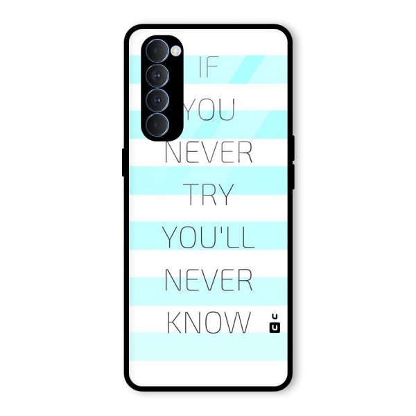 Try Know Glass Back Case for Oppo Reno4 Pro