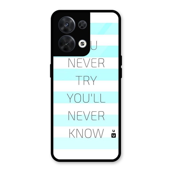 Try Know Glass Back Case for Oppo Reno8 5G