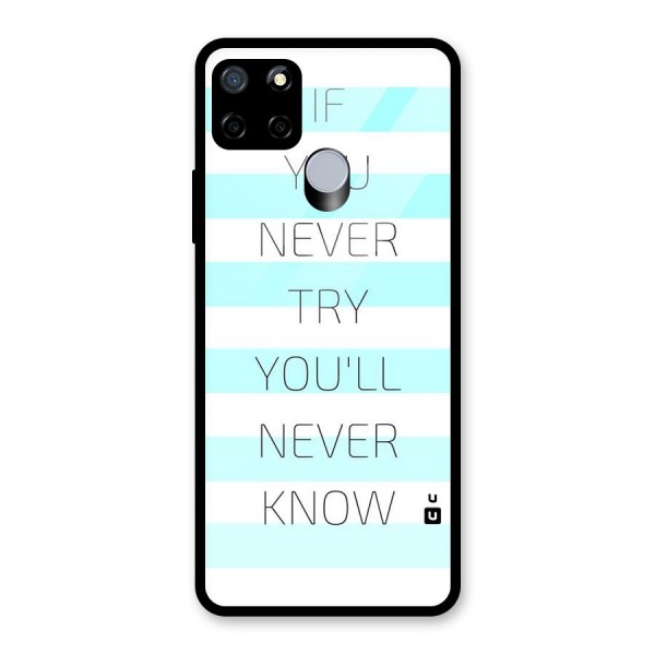 Try Know Glass Back Case for Realme C15