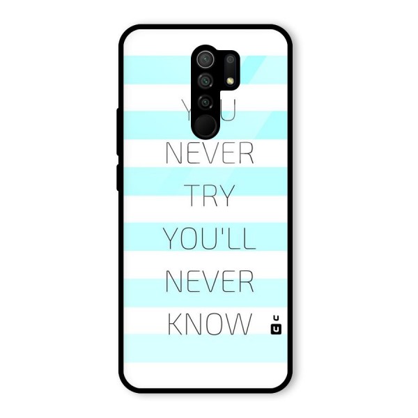 Try Know Glass Back Case for Redmi 9 Prime