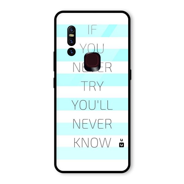 Try Know Glass Back Case for Vivo V15