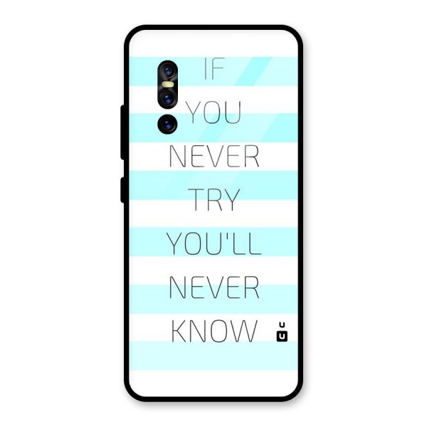 Try Know Glass Back Case for Vivo V15 Pro